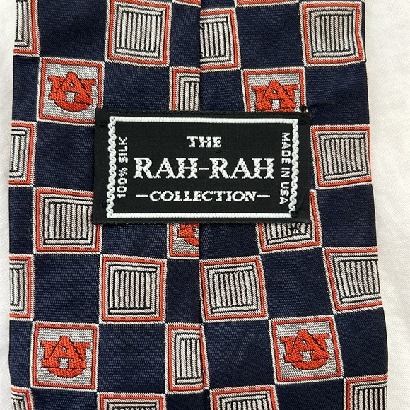 Auburn Tie 100% Silk 57" The RAH-RAH Collection - Picture 3 of 4